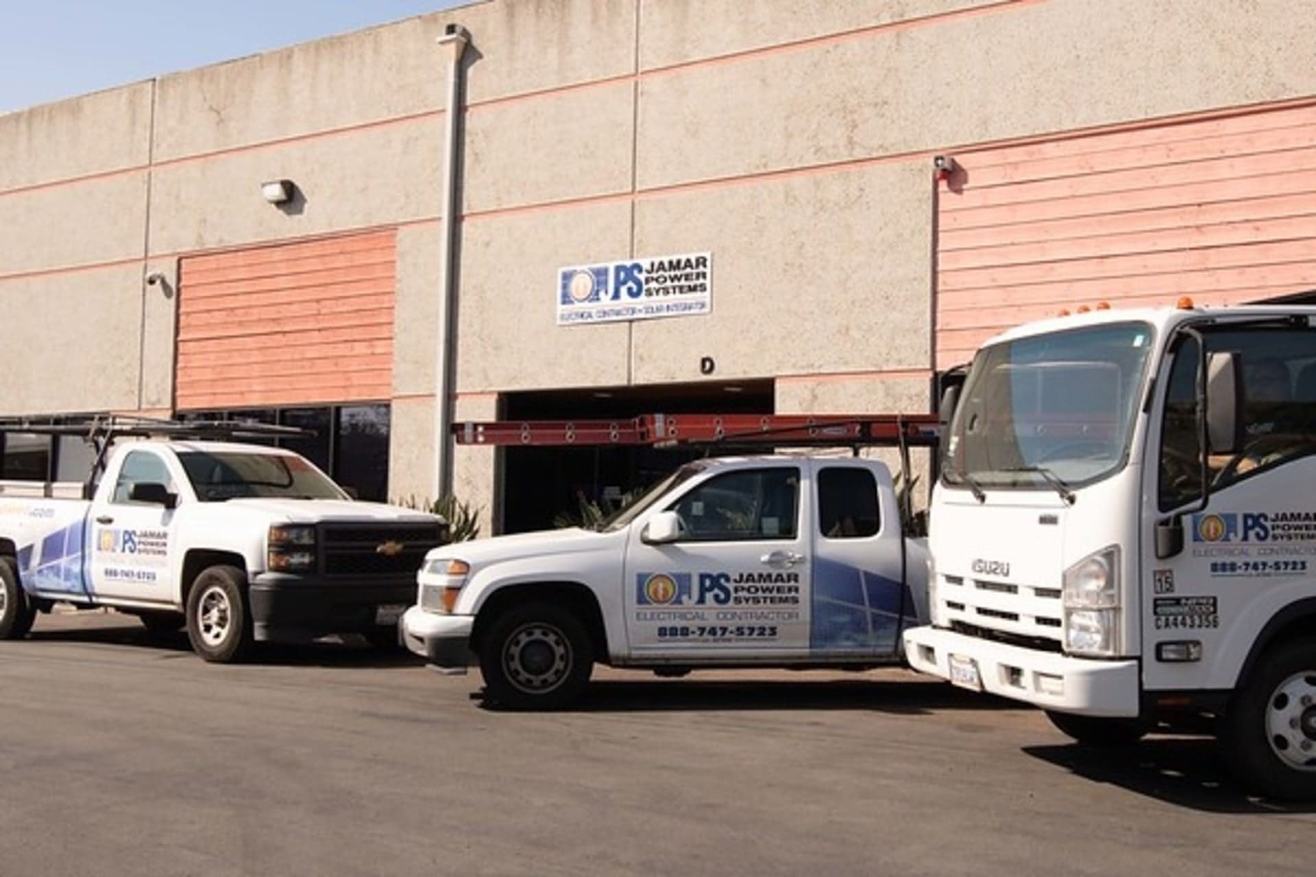 Jamar Power Systems - Santee CA Office Building and Trucks