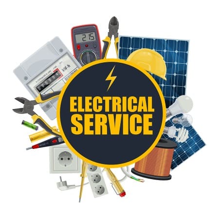 Electrical Services Icon with tools
