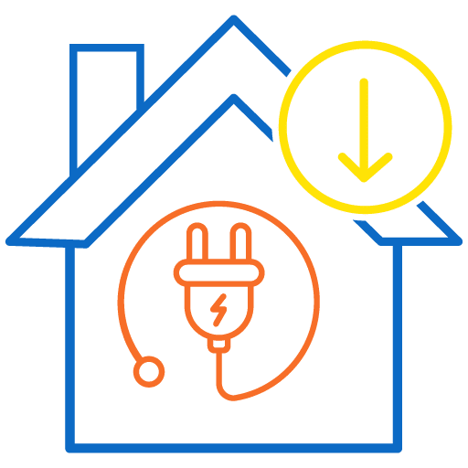 will your electric usage decrease icon