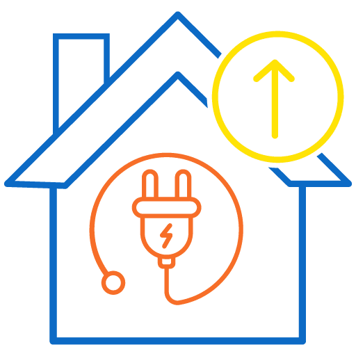 will your electric usage increase icon