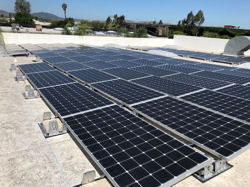 Commercial solar installation by Jamar Power Systems