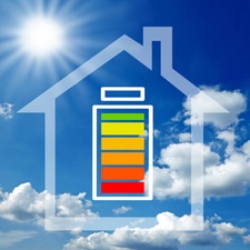 solar battery storage systems icon