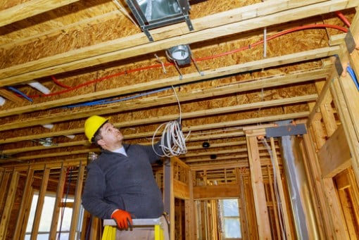 production electrical work for home builders