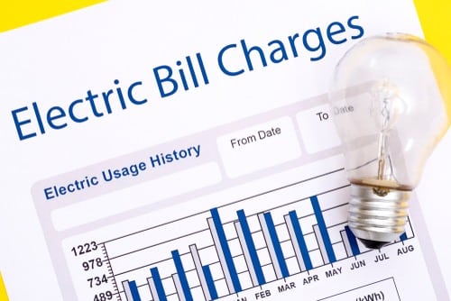 peak versus off-peak electric rates and total electric bill